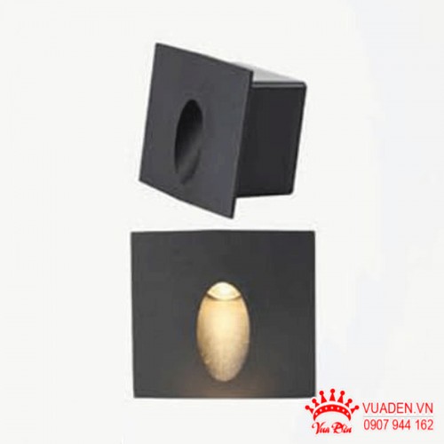 Đèn âm cầu thang vỏ trơn dáng vuông
