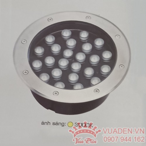 Đèn âm sàn cao cấp 24W tròn
