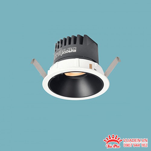 Đèn âm trần Spotlight chống chói thiết kế tròn viền trắng