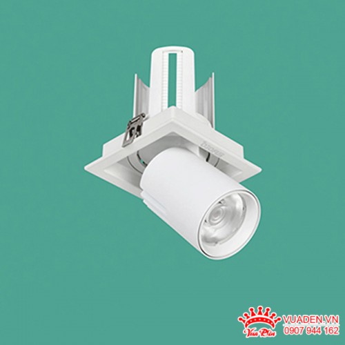 Đèn âm trần Spotlight khung vuông màu trắng thiết kế hiện đại