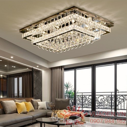 Đèn áp trần pha lê LED sang trọng