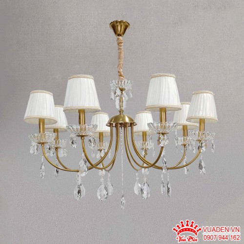 Đèn chùm cao cấp thiết kế tân cổ điển 8 tay