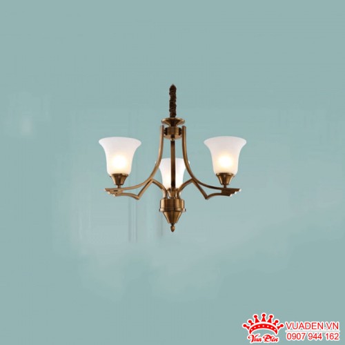 Đèn chùm cổ điển 3 tay đơn giản