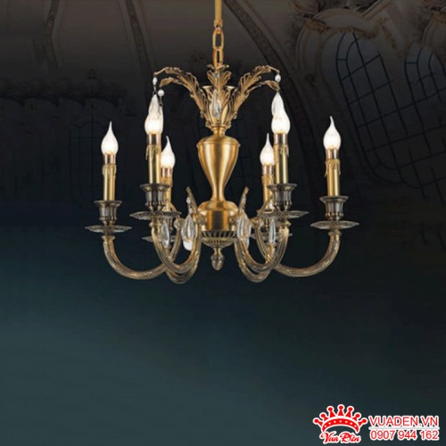 Đèn chùm đồng kiểu dáng Châu Âu cổ điển