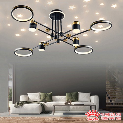 Đèn chùm hiện đại trang trí phòng khách sang trọng ấn tượng