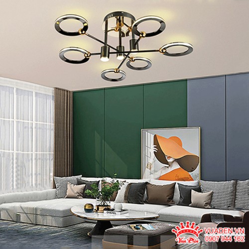 Đèn chùm Led 6 tay thiết kế hiện đại sang trọng