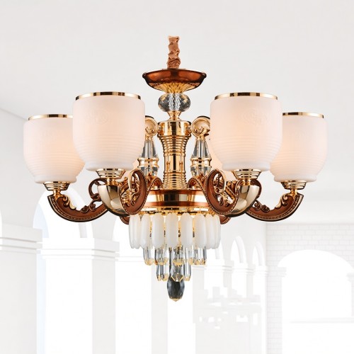 Đèn Chùm Led Thân Hợp Kim Cao Cấp Thiết Kế Cổ Điển Sang Trọng