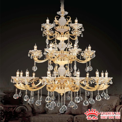 Đèn chùm nến 3 tầng thiết kế cổ điển sang trọng