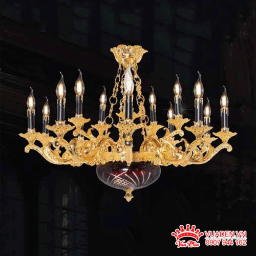 Đèn chùm nến cao cấp thiết kế phong cách cổ điển