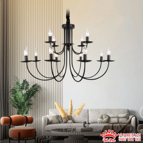 Đèn chùm nến phong cách cổ điển sang trọng
