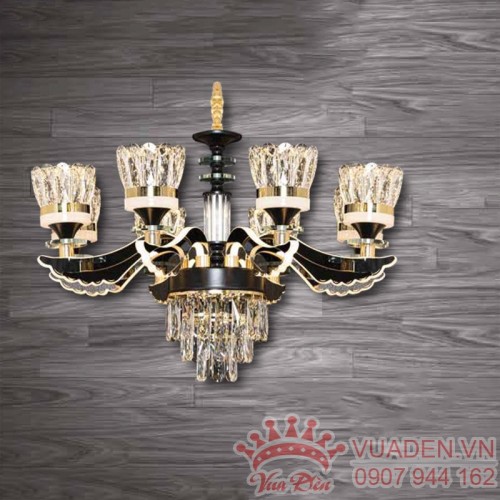 Đèn chùm tân cổ điển thiết kế pha lê cao cấp rất đẹp