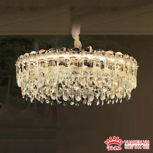 Đèn chùm thả pha lê lấp lánh sang trọng