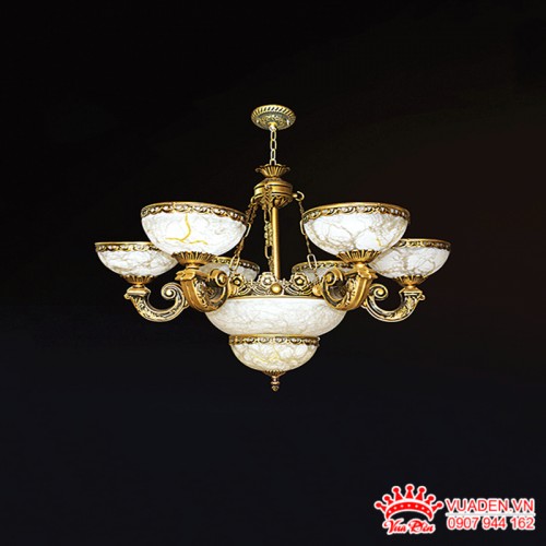 Đèn chùm thiết kế phong cách Châu Âu cổ điển sang trọng