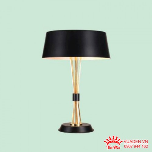 Đèn để bàn chao dù màu đen kiểu dáng sang trọng hiện đại
