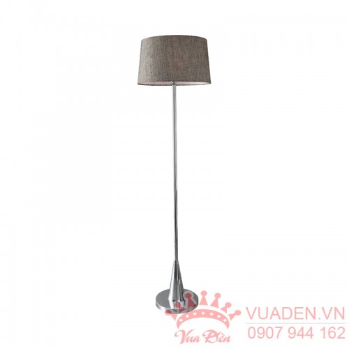 Đèn để sàn thiết kế thân đèn và chao dù màu đen nổi bật