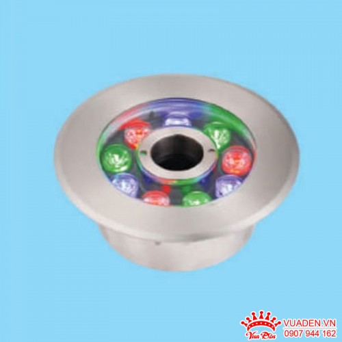 Đèn LED âm nước đổi màu kiểu dáng tròn