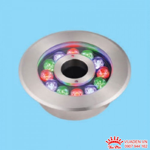 Đèn LED âm nước đổi màu kiểu dáng tròn