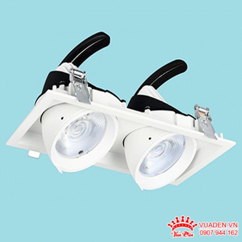 Đèn Led âm trần chiếu điểm thiết kế màu trắng 1 - 2 bóng