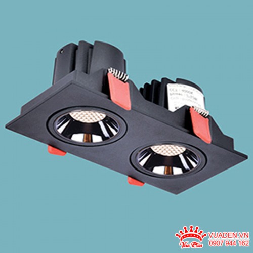Đèn Led âm trần vuông Spotlight chống chói 1 - 2 bóng