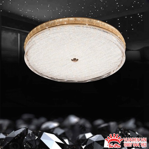 Đèn Led mâm tròn pha lê kiểu dáng độc đáo sang trọng