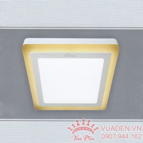 Đèn LED vuông áp trần viền ánh vàng