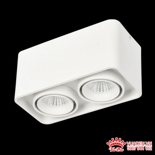 Đèn lon nổi gắn trần chiếu điểm 2 bóng thiết kế hiện đại