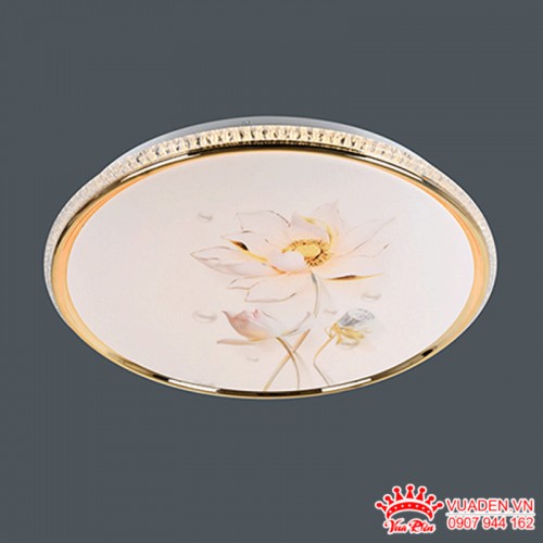 Đèn mâm Led trang trí hình ảnh hoa sen sang trọng trang nhã