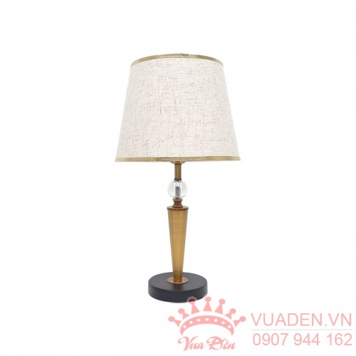 Đèn ngủ để bàn thiết kế nhỏ gọn chân đèn màu đen trang...