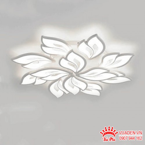 Đèn ốp trần Led tạo hình nhiều cánh hoa sinh động độc đáo