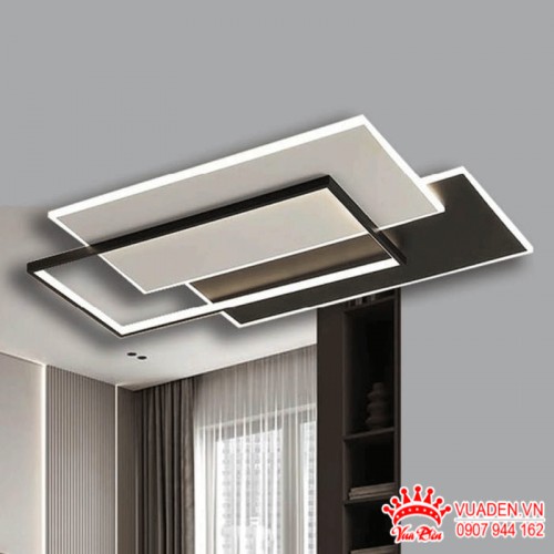 Đèn ốp trần mica chữ nhật tinh tế mà hiện đại