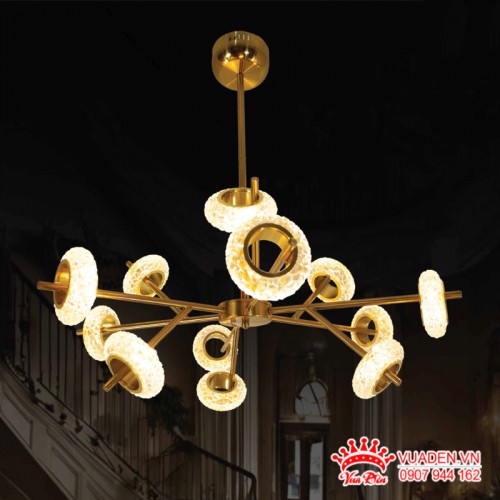 Đèn thả Led thiết kế 12 bóng tròn nghệ thuật