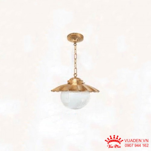 Đèn thả sân vườn chao thủy tinh sọc thiết kế đơn giản...