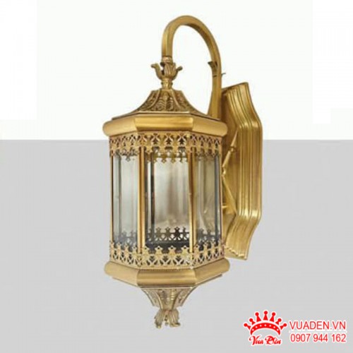 Đèn vách đồng nguyên chất chạm khắc hoa văn tinh xảo độc...