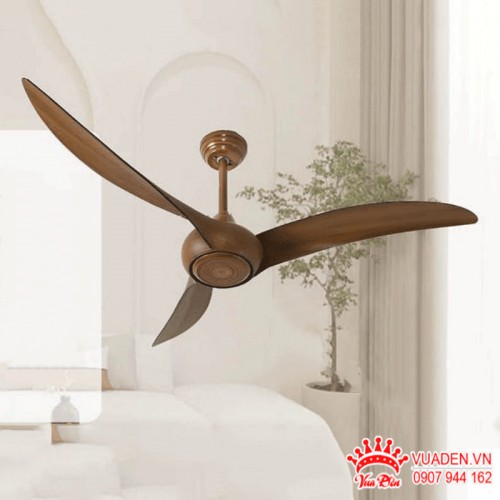Quạt trần 3 cánh gỗ thiết kế đường nét uyển chuyển tự...