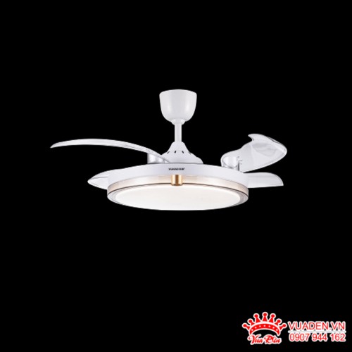 Quạt trần đèn cánh xếp thiết kế hiện đại đơn giản và...