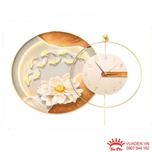 Tranh đồng hồ gắn tường thiết kế hiện đại